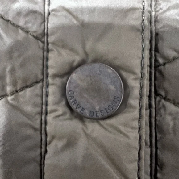 Carve Designs Woman’s Quilted Khaki Jacket - Picture 5 of 7